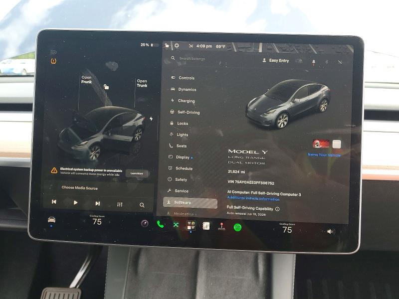 Aukcja sprzedaży 2023 Tesla Model Y, vin: 7SAYGAEE0PF596752, numer aukcji: 55880566
