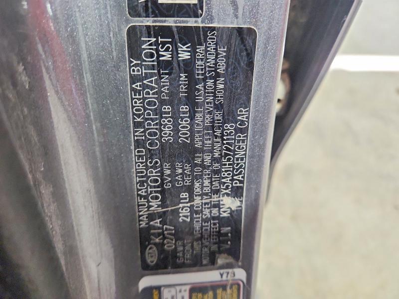 Aukcja sprzedaży 2017 Kia Forte, vin: KNAFX5A81H5721138, numer aukcji: 55854826