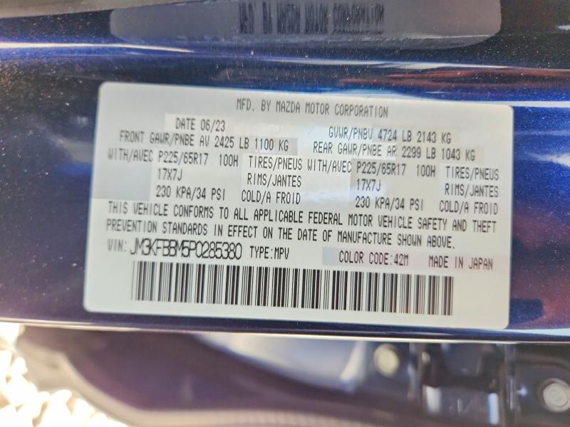 Aukcja sprzedaży 2023 Mazda Cx-5, vin: JM3KFBBM5P0285380, numer aukcji: 59199506