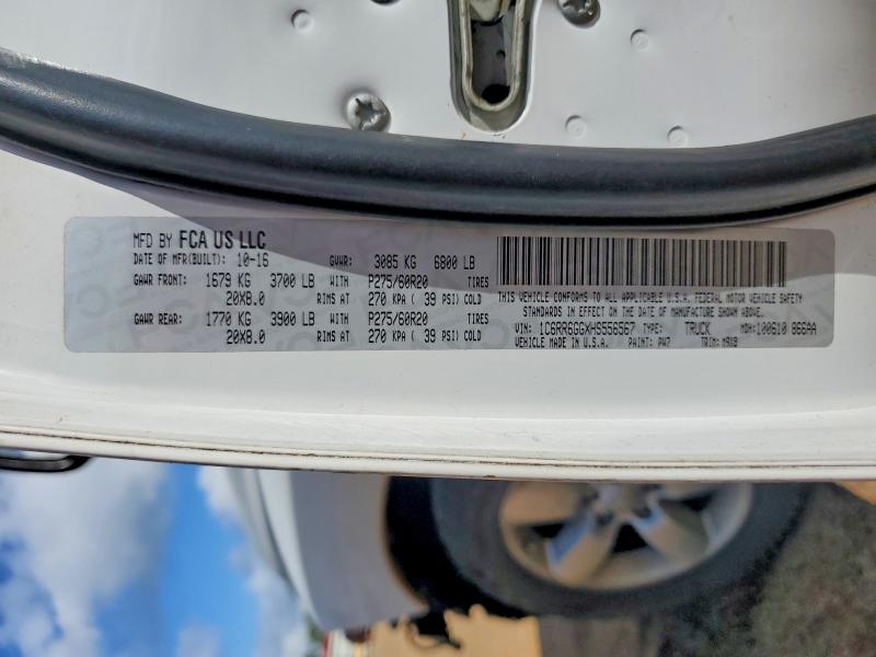 56747536 :رقم المزاد ، 1C6RR6GGXHS556567 vin ، 2017 Ram 1500 مزاد بيع