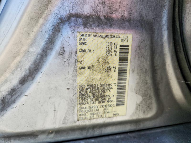 53724656 :رقم المزاد ، 1N4AL3AP5FC206601 vin ، 2015 Nissan Altima مزاد بيع