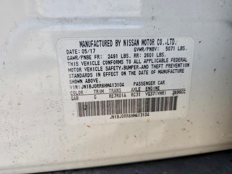 Aukcja sprzedaży 2017 Infiniti Qx50, vin: JN1BJ0RR6HM413104, numer aukcji: 58112946