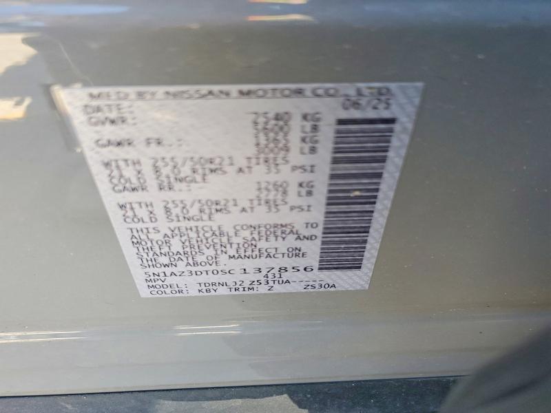 Продажа на аукционе авто 2025 Nissan Murano, vin: 5N1AZ3DT0SC137856, номер лота: 55637336