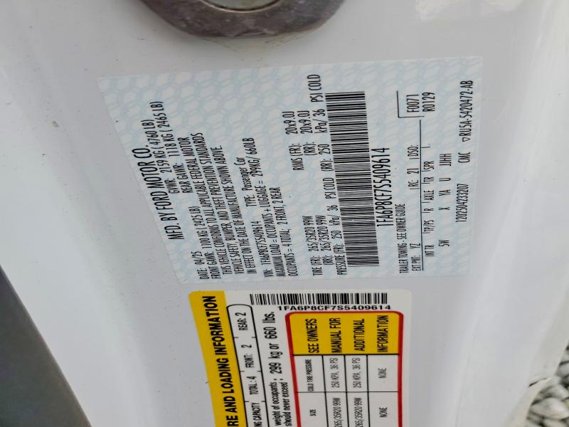 2025 Ford Mustang მანქანა იყიდება აუქციონზე, vin: 1FA6P8CF7S5409614, აუქციონის ნომერი: 85635635