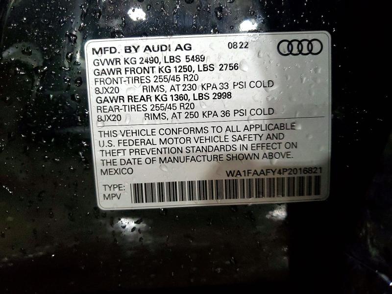 Продаж на аукціоні авто 2023 Audi Q5, vin: WA1FAAFY4P2016821, номер лоту: 57401826