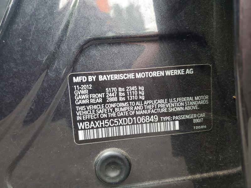 Aukcja sprzedaży 2013 Bmw 528, vin: WBAXH5C5XDD106849, numer aukcji: 56478136
