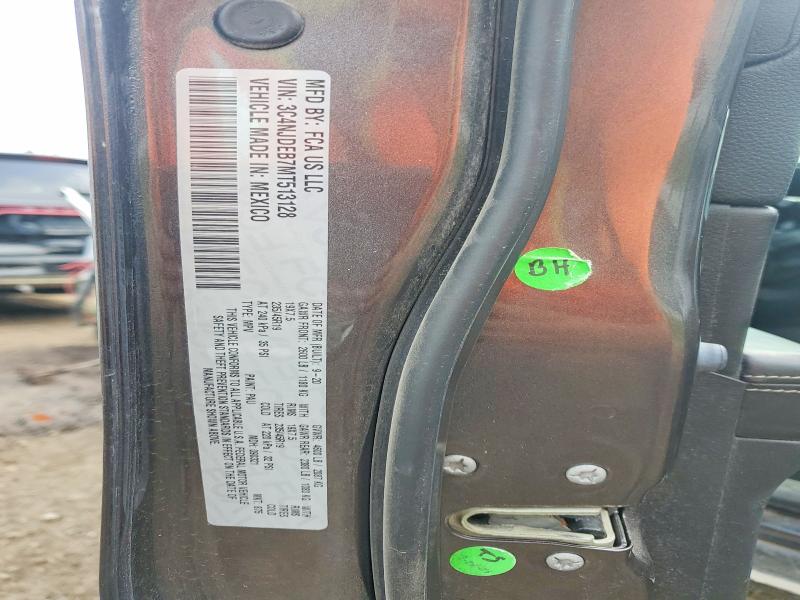 2021 Jeep Compass მანქანა იყიდება აუქციონზე, vin: 3C4NJDEB7MT513128, აუქციონის ნომერი: 58768716