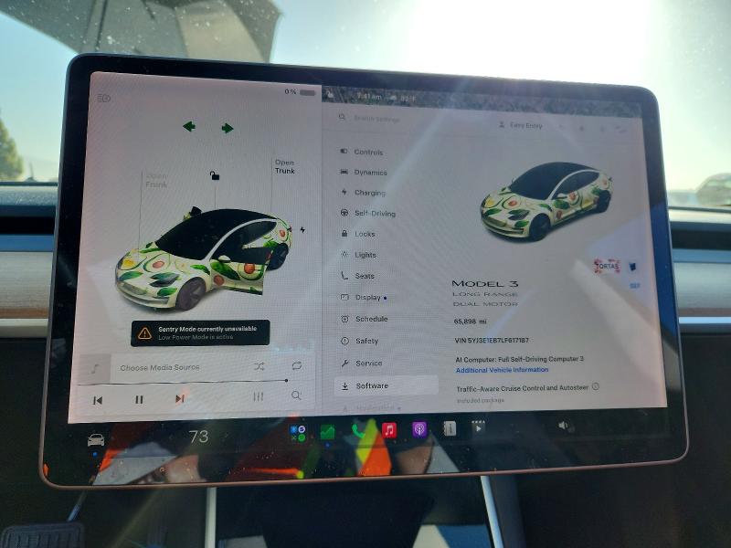 56658326 :رقم المزاد ، 5YJ3E1EB7LF617187 vin ، 2020 Tesla Model 3 مزاد بيع