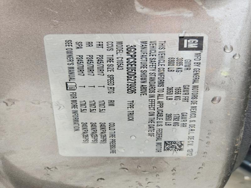 58331716 :رقم المزاد ، 3GCPCSE05DG279926 vin ، 2013 Chevrolet Silverado مزاد بيع