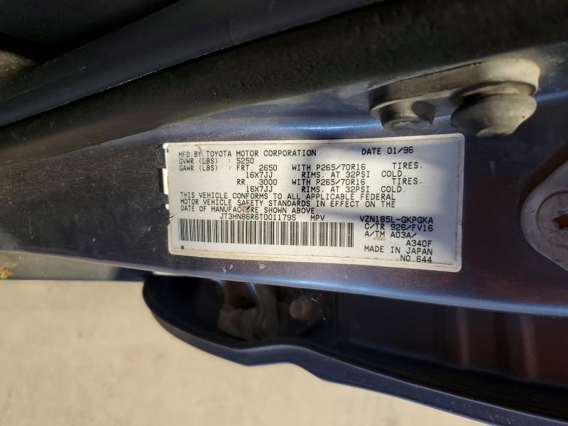 Продаж на аукціоні авто 1996 Toyota 4runner, vin: JT3HN86R6T0011795, номер лоту: 55976976