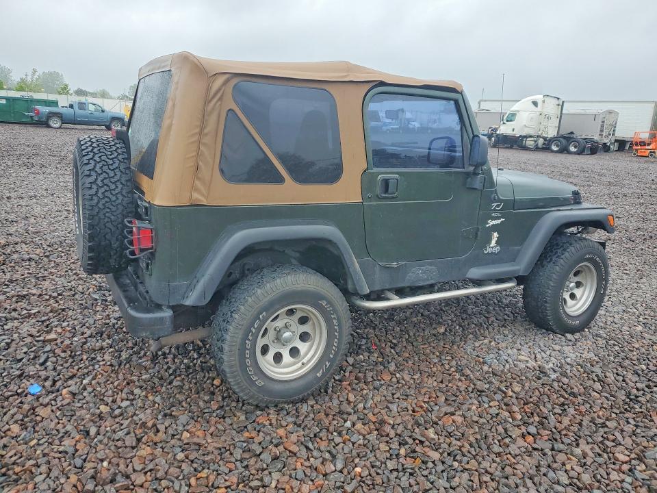 1998 Jeep Wrangler / Tj მანქანა იყიდება აუქციონზე, vin: 1J4FY19S9WP786680, აუქციონის ნომერი: 58432326