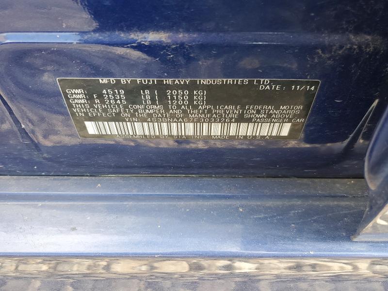 Aukcja sprzedaży 2015 Subaru Legacy, vin: 4S3BNAA67F3033264, numer aukcji: 55463436