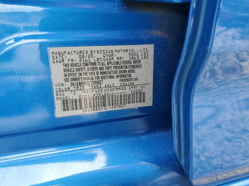 Продажа на аукционе авто 2020 Nissan Sentra, vin: 3N1AB8DV3LY289827, номер лота: 56488136