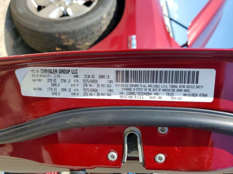 Продажа на аукционе авто 2014 Ram 1500, vin: 1C6RR6LT3ES249904, номер лота: 55773476