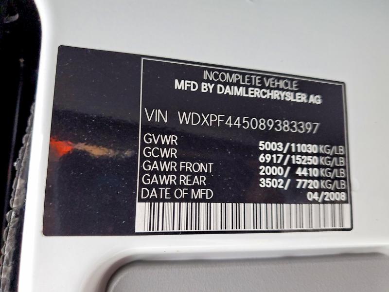 Aukcja sprzedaży 2008 Dodge Sprinter, vin: WDXPF445089383397, numer aukcji: 56809856