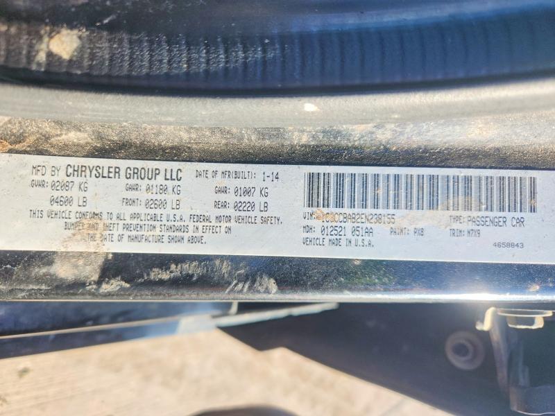 Продаж на аукціоні авто 2014 Chrysler 200, vin: 1C3CCBAB2EN238155, номер лоту: 54253306