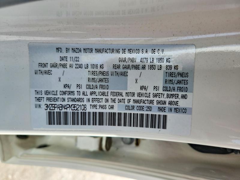 Продажа на аукционе авто 2023 Mazda 3, vin: 3MZBPABM4PM352108, номер лота: 56273706