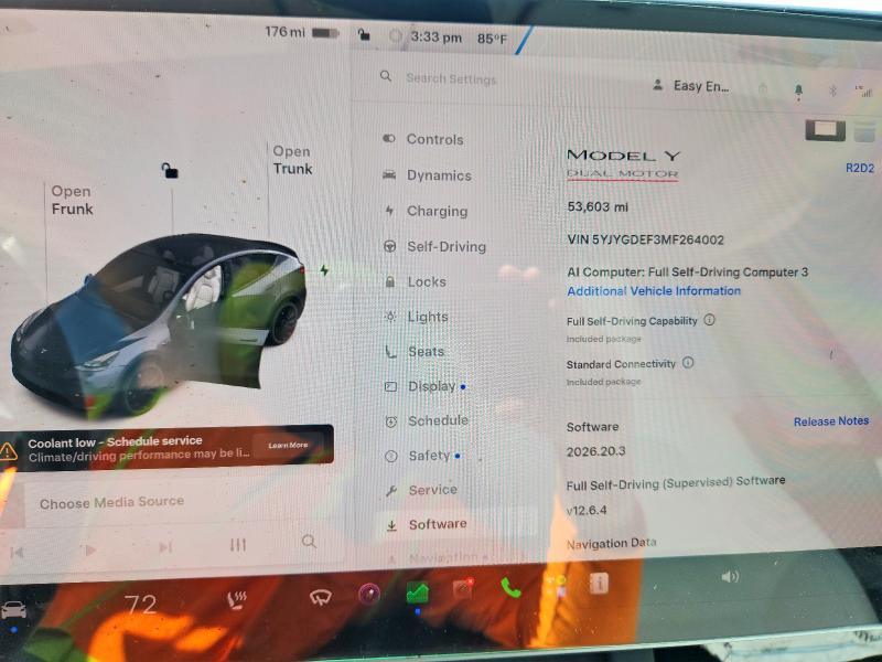 Продаж на аукціоні авто 2021 Tesla Model Y, vin: 5YJYGDEF3MF264002, номер лоту: 59120476