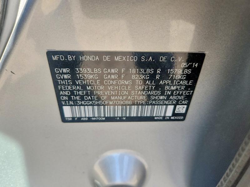 Продажа на аукционе авто 2015 Honda Fit, vin: 3HGGK5H50FM709086, номер лота: 56270596