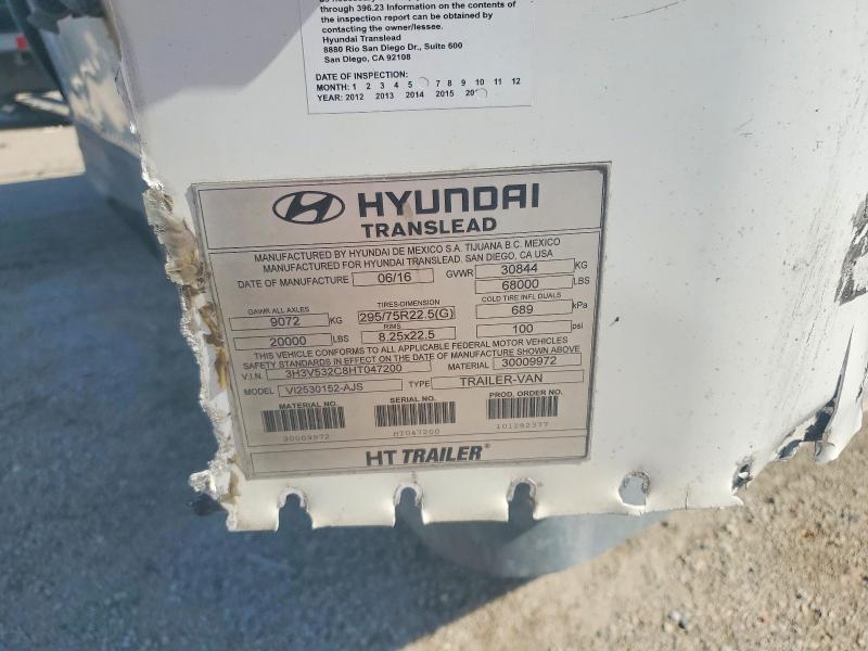 Aukcja sprzedaży 2017 Hyundai Translead Inc Trailers, vin: 3H3V532C8HT047200, numer aukcji: 55428496