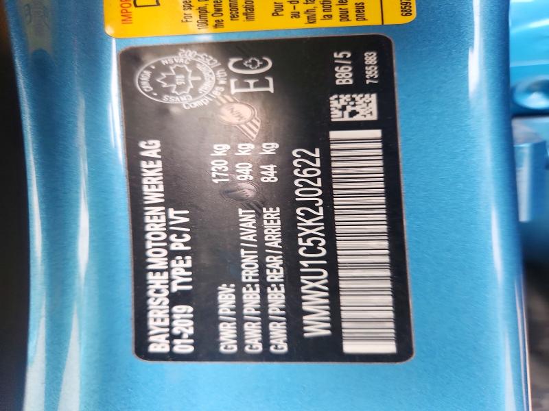 Продажа на аукционе авто 2019 Mini Cooper, vin: WMWXU1C5XK2J02622, номер лота: 55905736