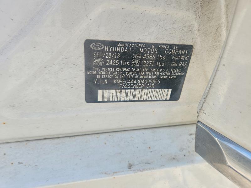 Aukcja sprzedaży 2013 Hyundai Sonata, vin: KMHEC4A43DA095655, numer aukcji: 55722676