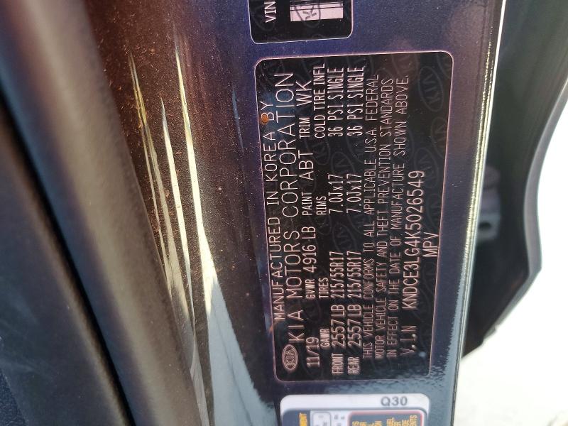 56670056 :رقم المزاد ، KNDCE3LG4K5026549 vin ، 2019 Kia Niro مزاد بيع