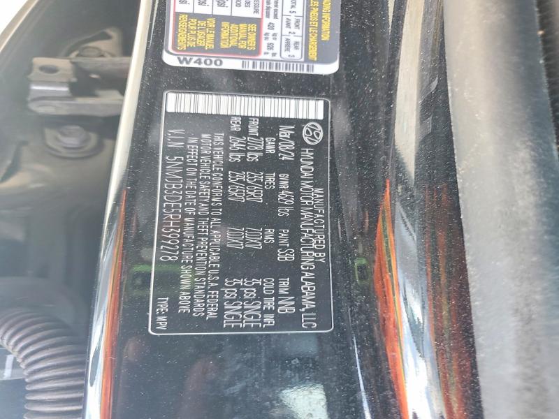 Продажа на аукционе авто 2024 Hyundai Tucson, vin: 5NMJB3DE5RH399278, номер лота: 58769346