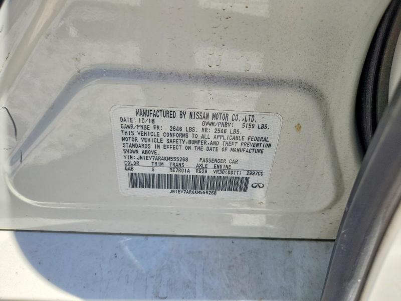 Продаж на аукціоні авто 2019 Infiniti Q50, vin: JN1EV7AR4KM555268, номер лоту: 57731626