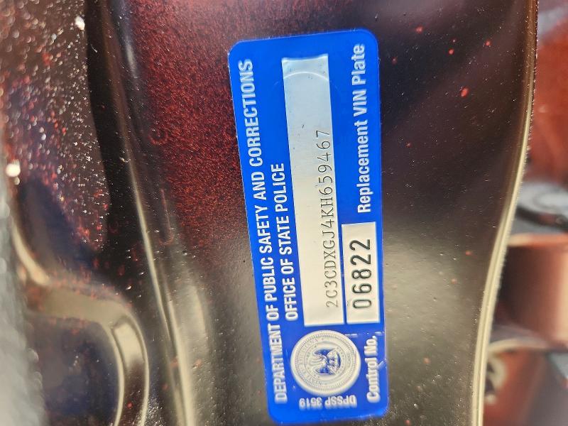 45769466 :رقم المزاد ، 2C3CDXGJ4KH659467 vin ، 2019 Dodge Charger مزاد بيع