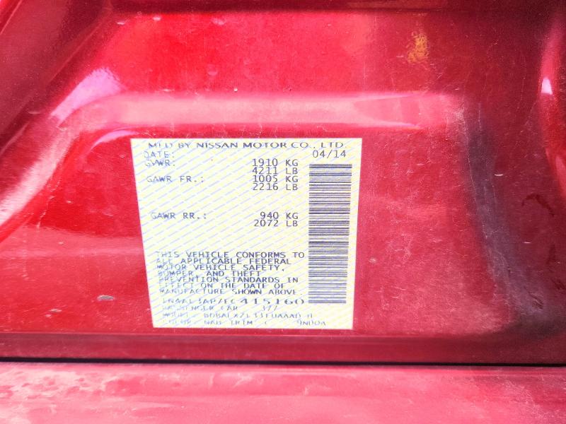 2014 Nissan Altima მანქანა იყიდება აუქციონზე, vin: 1N4AL3AP7EC415160, აუქციონის ნომერი: 56517096