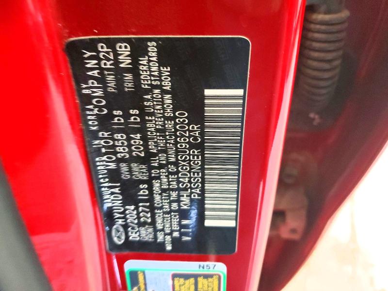 2025 Hyundai Elantra მანქანა იყიდება აუქციონზე, vin: KMHLS4DGXSU962030, აუქციონის ნომერი: 56358806