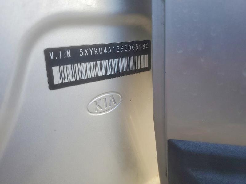 58140876 :رقم المزاد ، 5XYKU4A15BG005980 vin ، 2011 Kia Sorento مزاد بيع