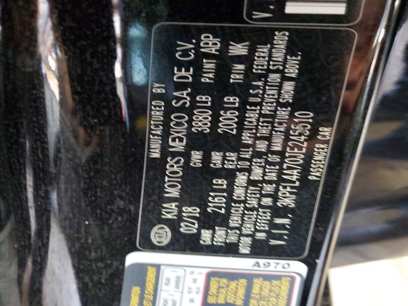 Продажа на аукционе авто 2018 Kia Forte, vin: 3KPFL4A70JE245510, номер лота: 57890326