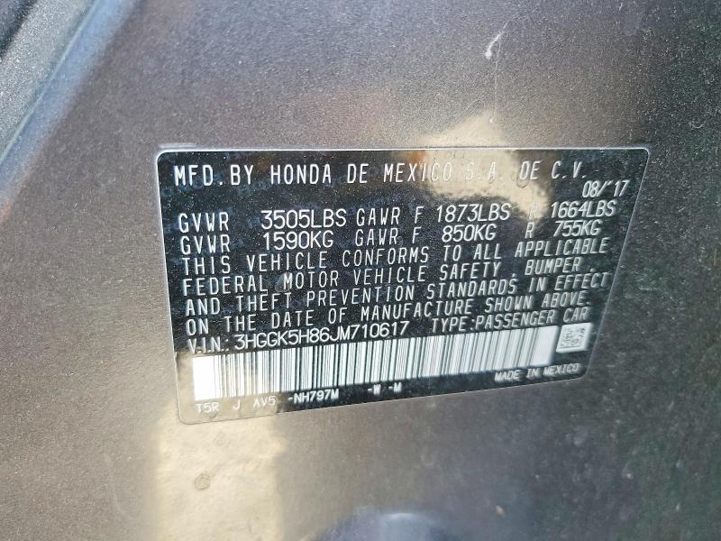Продажа на аукционе авто 2018 Honda Fit, vin: 3HGGK5H86JM710617, номер лота: 56816176