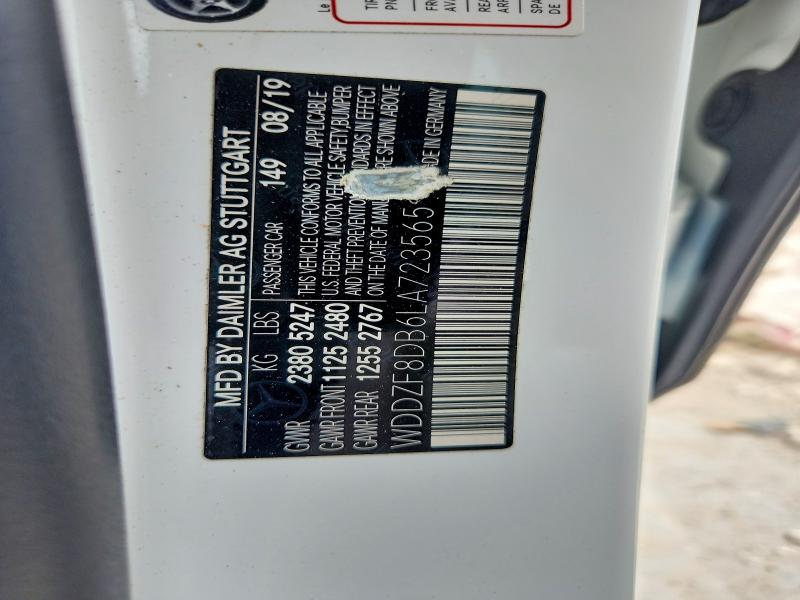 Aukcja sprzedaży 2020 Mercedes-benz E, vin: WDDZF8DB6LA723565, numer aukcji: 58938306