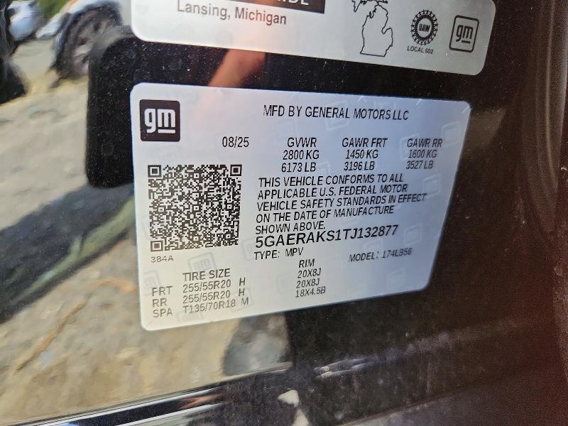 Aukcja sprzedaży 2026 Buick Enclave, vin: 5GAERAKS1TJ132877, numer aukcji: 57134946