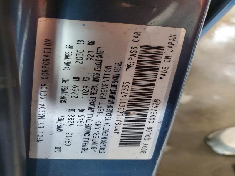 56492136 :رقم المزاد ، JM1GJ1U65E1147335 vin ، 2014 Mazda 6 مزاد بيع