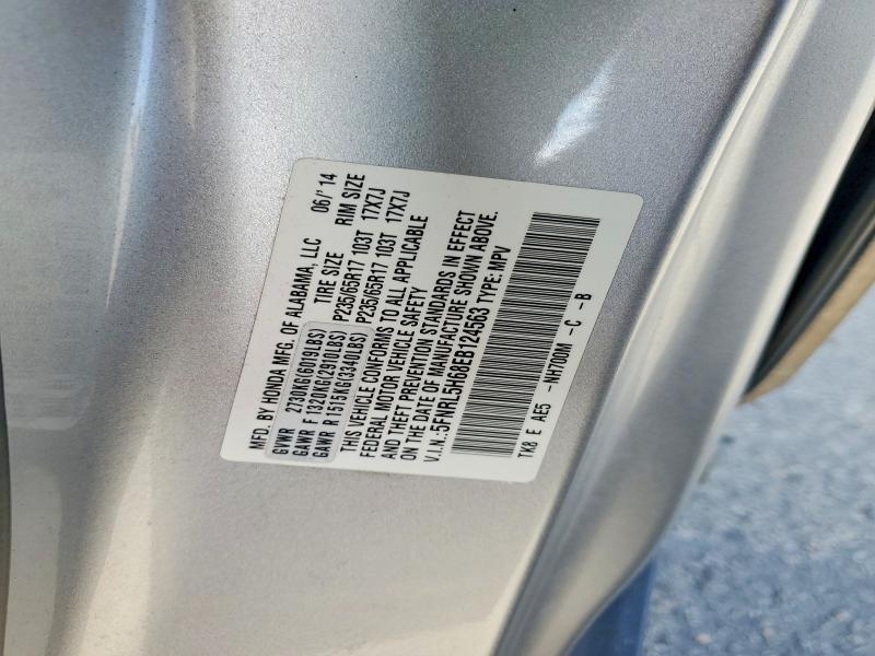 2014 Honda Odyssey მანქანა იყიდება აუქციონზე, vin: 5FNRL5H68EB124563, აუქციონის ნომერი: 55338606