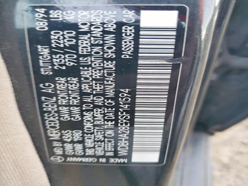 Продажа на аукционе авто 1995 Mercedes-benz C, vin: WDBHA28E9SF141594, номер лота: 56426356