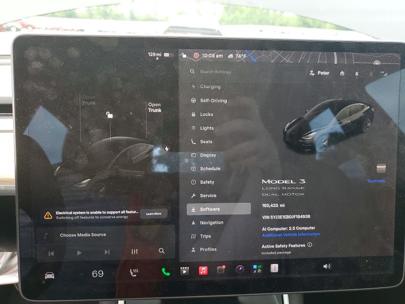 2018 Tesla Model 3 მანქანა იყიდება აუქციონზე, vin: 5YJ3E1EB0JF184938, აუქციონის ნომერი: 56837526