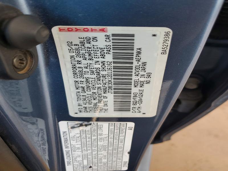Продаж на аукціоні авто 2002 Toyota Camry, vin: JTDBE30K120116162, номер лоту: 57446946