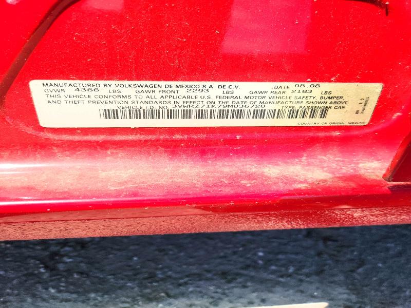 57127656 :رقم المزاد ، 3VWRZ71K79M036720 vin ، 2009 Volkswagen Jetta مزاد بيع