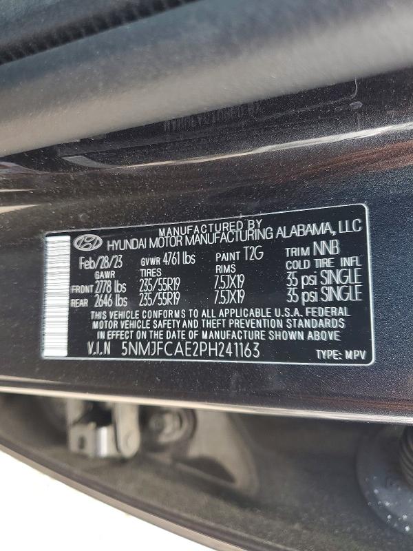 Продаж на аукціоні авто 2023 Hyundai Tucson, vin: 5NMJFCAE2PH241163, номер лоту: 58618456