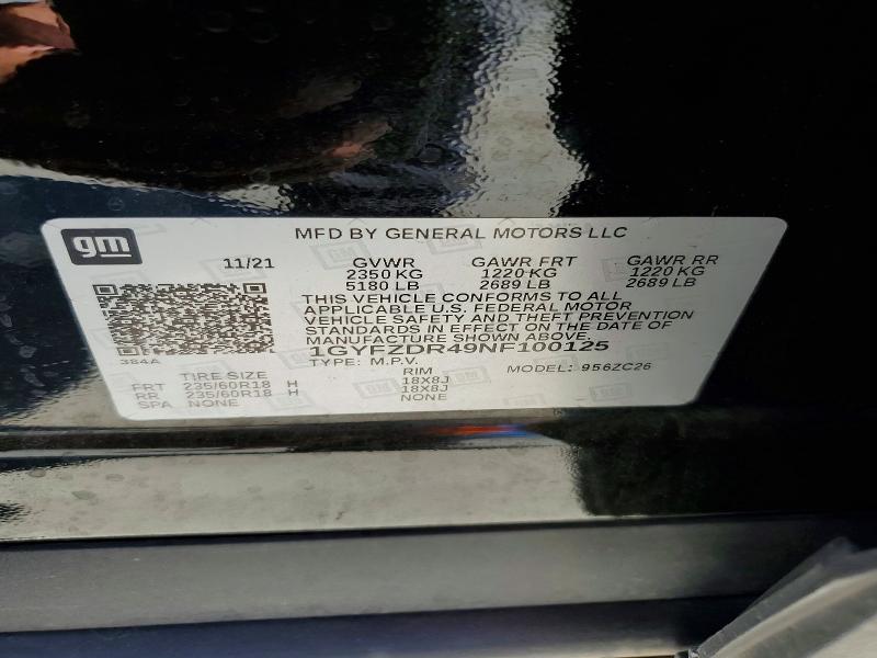 Aukcja sprzedaży 2022 Cadillac Xt4, vin: 1GYFZDR49NF100125, numer aukcji: 59294826