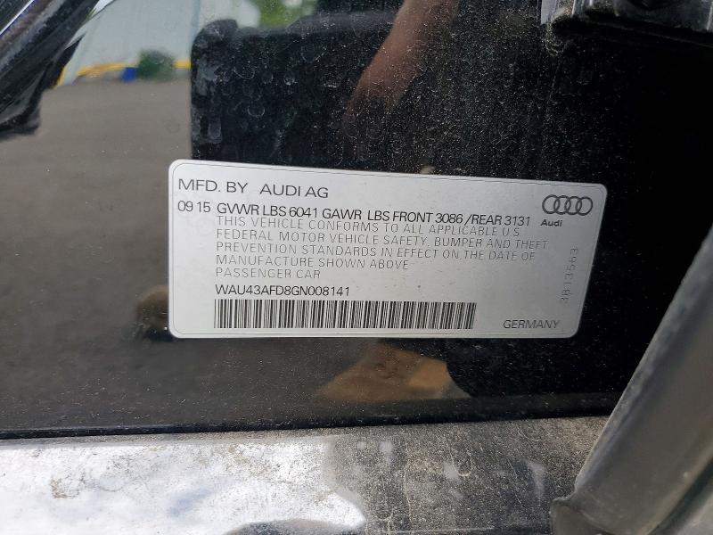Aukcja sprzedaży 2016 Audi A8, vin: WAU43AFD8GN008141, numer aukcji: 55465026