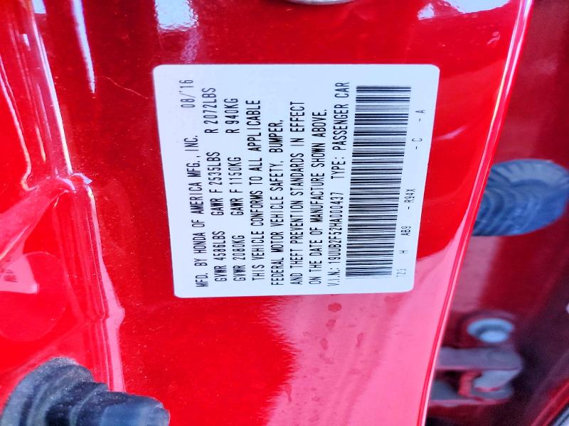 55140486 :رقم المزاد ، 19UUB2F52HA000437 vin ، 2017 Acura Tlx مزاد بيع