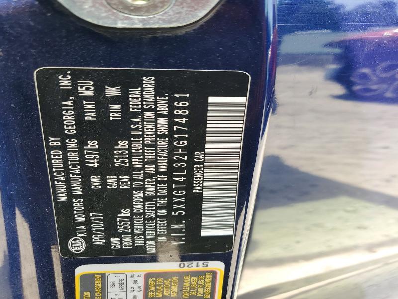 2017 Kia Optima მანქანა იყიდება აუქციონზე, vin: 5XXGT4L32HG174861, აუქციონის ნომერი: 56131756