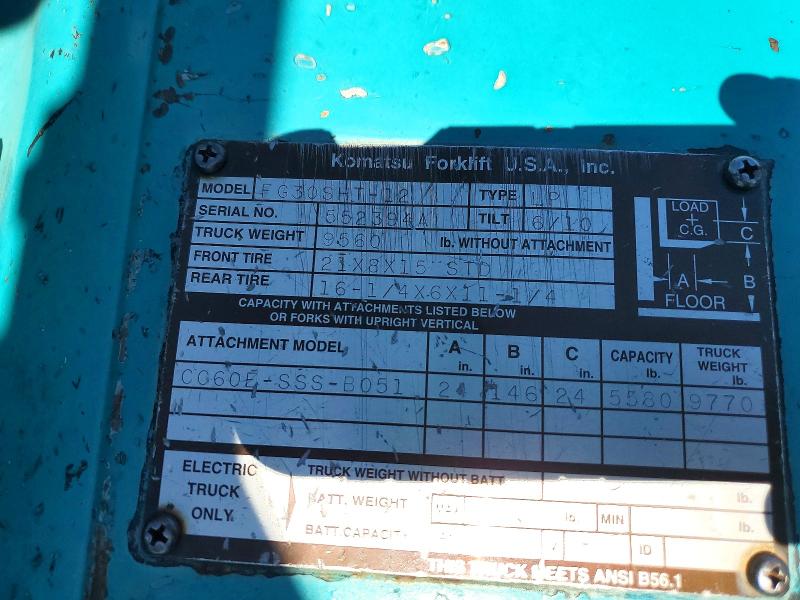 Продажа на аукционе авто 2006 Komatsu Fg30sht12, vin: 552394A, номер лота: 56362166