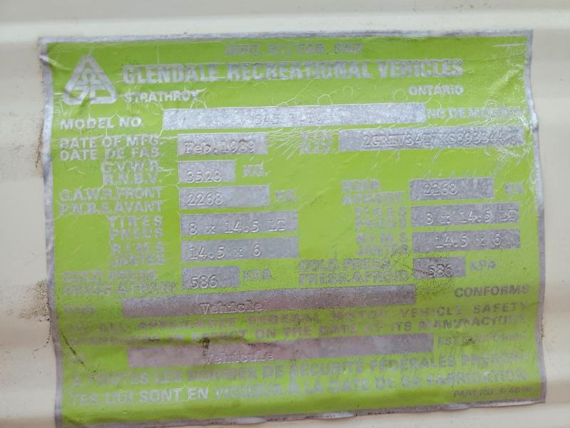 1989 Golden Falcon მანქანა იყიდება აუქციონზე, vin: 2GRTV34T7KS893344, აუქციონის ნომერი: 58917836
